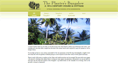 Desktop Screenshot of plantersbungalow.com