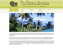 Tablet Screenshot of plantersbungalow.com